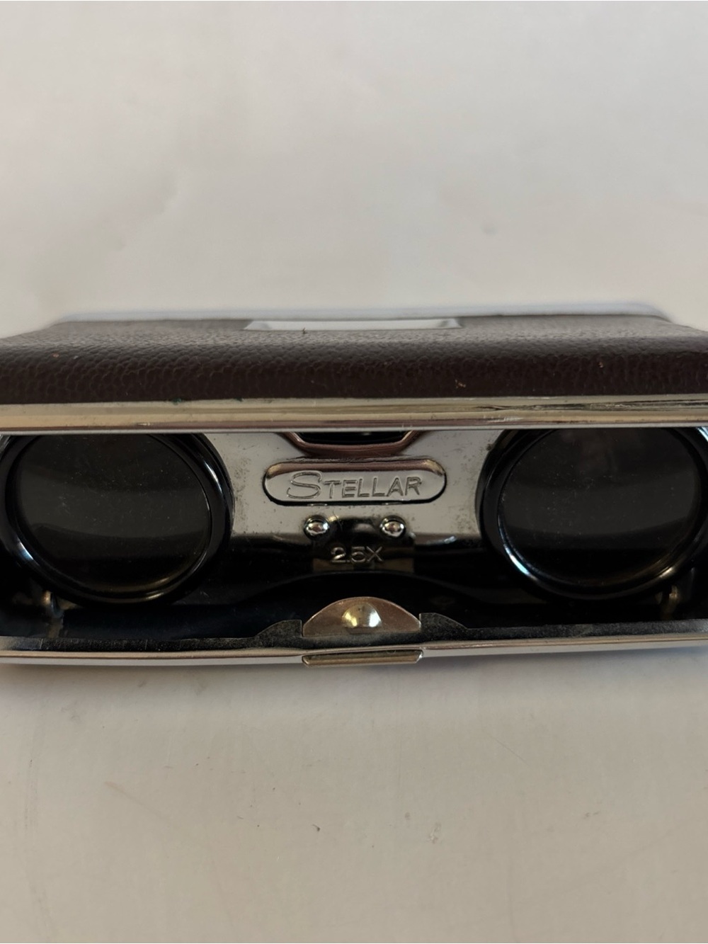 Vintage Stellar 2.5X Folding Opera Glasses Pocket Theatre Binoculars WORKING MCM
